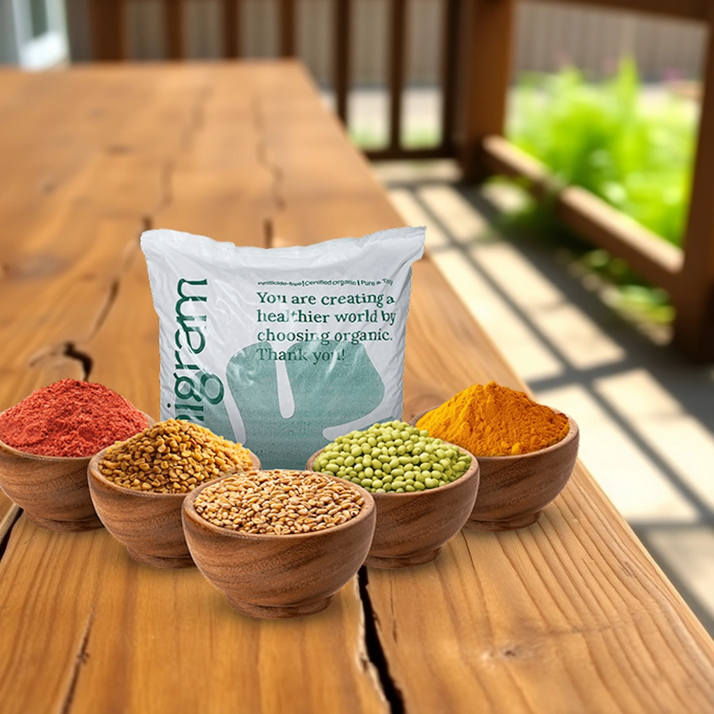 Rustic Wooden Table With Product